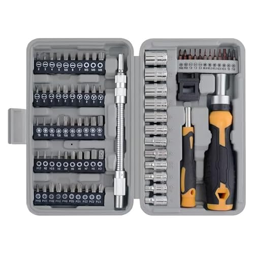 78-teiliges Schraubendreher-Set, strapazierfähig, Mehrzweck-Schraubendreher-Bit-Set, Mehrzweck-Ratschen-Multi-Bits, Werkzeug, Schraubendreher-Bit-Zubehör 78-teiliges Schraubendreher-Set, strapazierfähig, Mehrzweck-Schraubendreher-Bit-Set, Mehrzweck-Ratschen-Multi-Bits, Werkzeug, Schraubendreher-Bit-Zubehör von Jyving
