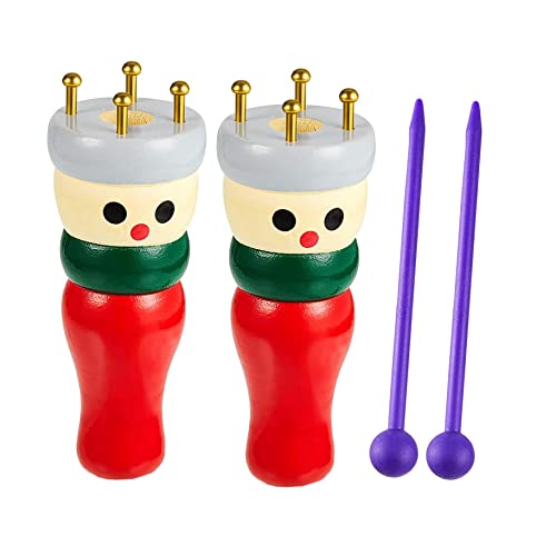 Jzhen Holz Strickliesel, Französisch Stricker mit Nadel Robust und langlebig Strickpuppe Stricken Spule Stricker für Kinder Erwachsene Anfänger von Jzhen