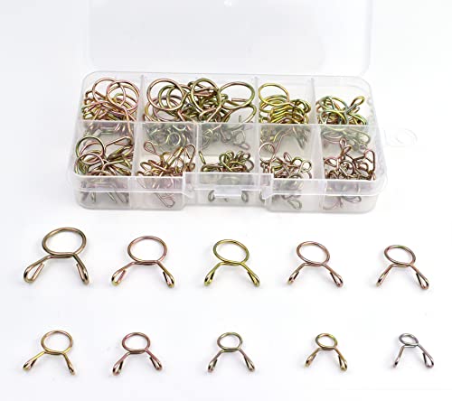 100 Stücke Schlauchschellen Set 10 Größen, Schlauchklemmen Federklemme Für Rohrschellen 5mm -14mm 100 Stücke Schlauchschellen Set 10 Größen, Schlauchklemmen Federklemme Für Rohrschellen 5mm -14mm von Jzszera