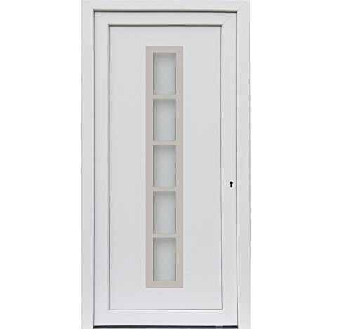 kuporta Haustür Hauseingangstür aus Kunststoff Meridana Türen 88 x 200 cm DIN links weiß von K+P Holz