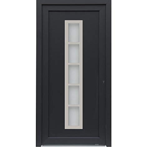 kuporta Kunststoff Haustür Sonara Türen 98 x 200 cm DIN rechts außen anthrazit/innen weiß von K+P Holz