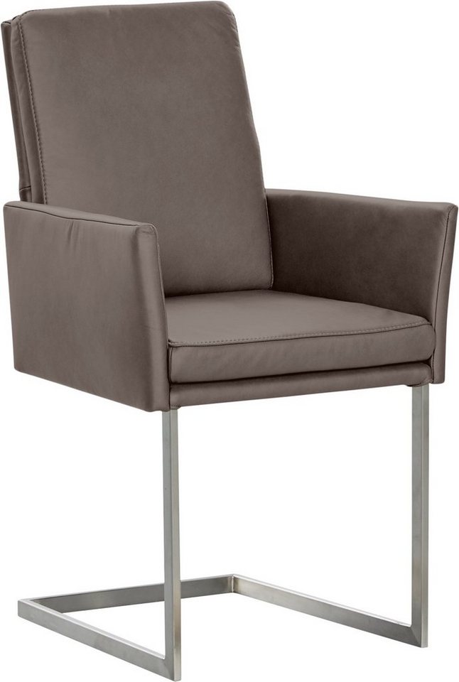 K+W Komfort & Wohnen Armlehnstuhl, stabiles Hochkantrohr, Untergestell in Edelstahloptik oder schwarz K+W Komfort & Wohnen Armlehnstuhl, stabiles Hochkantrohr, Untergestell in Edelstahloptik oder schwarz von K+W Komfort & Wohnen