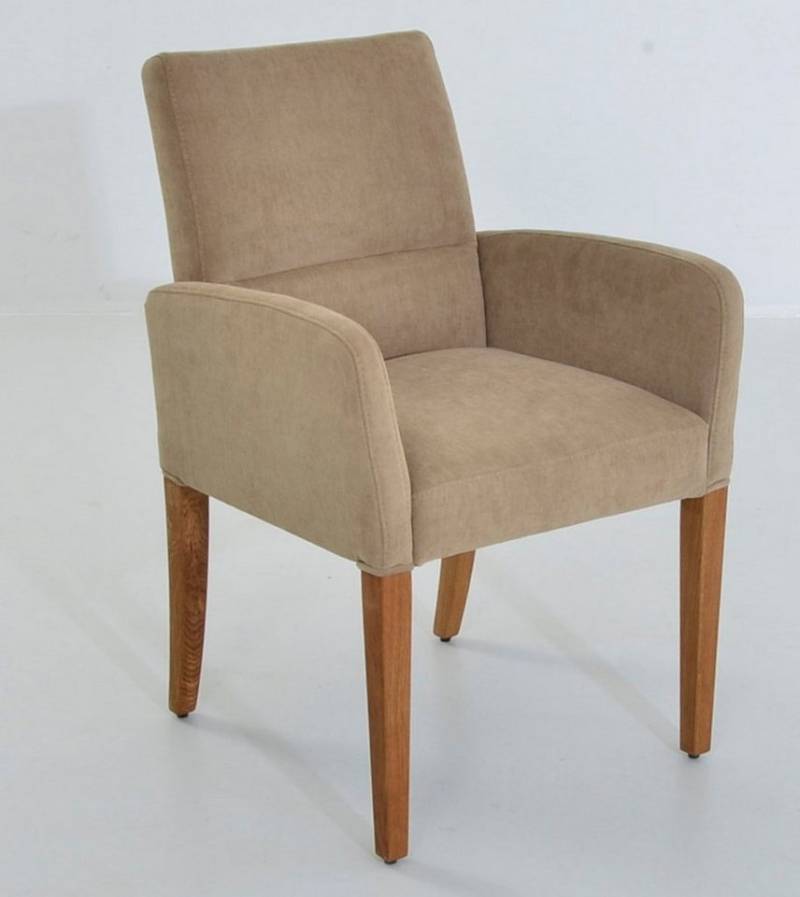 K+W Komfort & Wohnen Armlehnstuhl GOBY, 4-Fuß-Armlehnenstuhl mit Füßen in Wildeiche geölt, mit Polsterung K+W Komfort & Wohnen Armlehnstuhl GOBY, 4-Fuß-Armlehnenstuhl mit Füßen in Wildeiche geölt, mit Polsterung von K+W Komfort & Wohnen