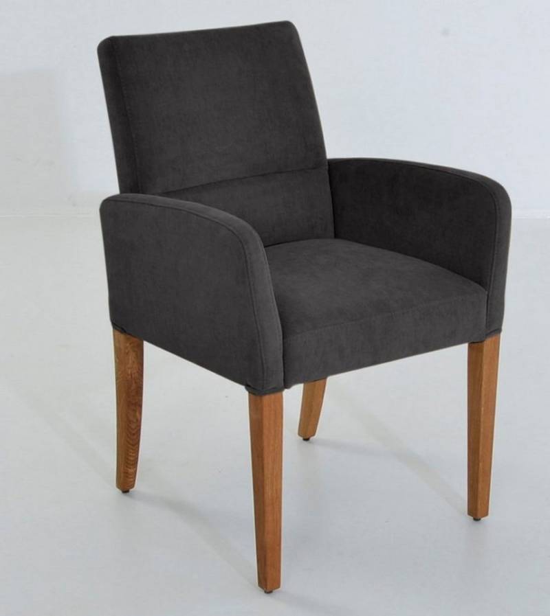 K+W Komfort & Wohnen Armlehnstuhl GOBY, 4-Fuß-Armlehnenstuhl mit Füßen in Wildeiche geölt, mit Polsterung K+W Komfort & Wohnen Armlehnstuhl GOBY, 4-Fuß-Armlehnenstuhl mit Füßen in Wildeiche geölt, mit Polsterung von K+W Komfort & Wohnen