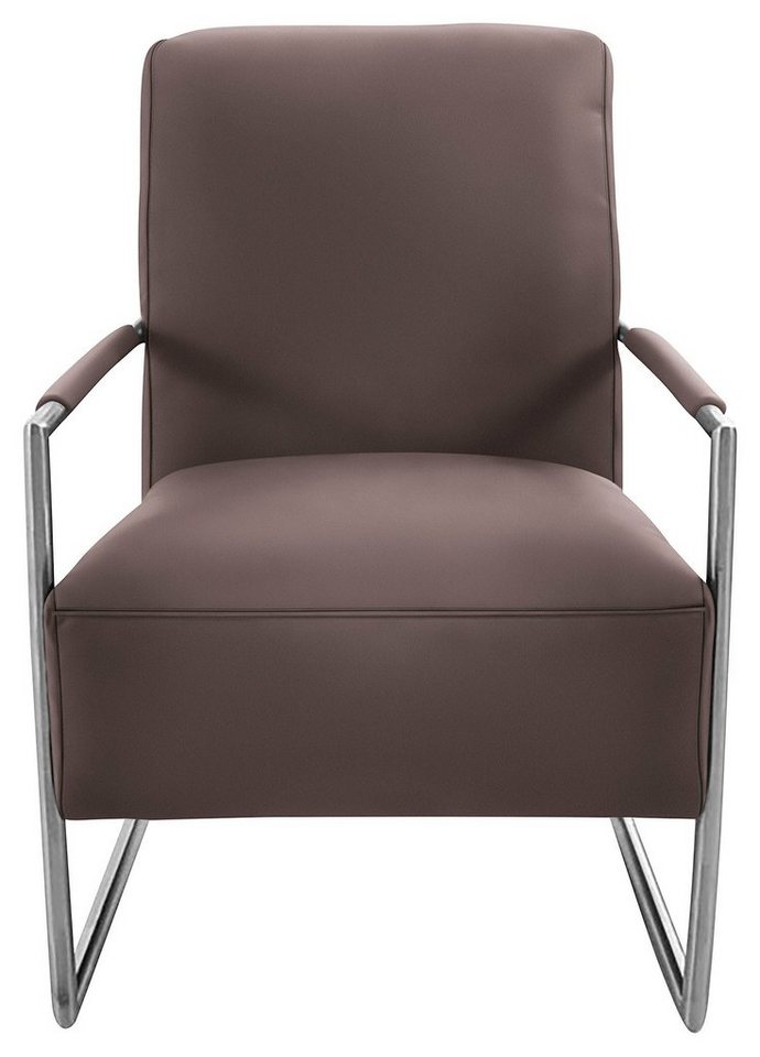 K+W Komfort & Wohnen Cocktailsessel, mit bezogenen Armlehnen, Gestell in Metall Edelstahloptik K+W Komfort & Wohnen Cocktailsessel, mit bezogenen Armlehnen, Gestell in Metall Edelstahloptik von K+W Komfort & Wohnen
