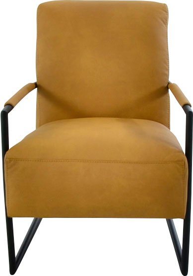 K+W Komfort & Wohnen Cocktailsessel, mit bezogenen Armlehnen, Gestell in Metall schwarz Struktur von K+W Komfort & Wohnen