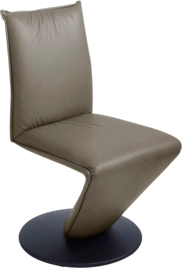 K+W Komfort & Wohnen Drehstuhl Drive, Stuhl mit federnder Sitzschale, Drehteller in Metall schwarz Struktur von K+W Komfort & Wohnen