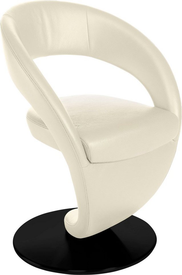 K+W Komfort & Wohnen Drehstuhl Wave, Design-Drehstuhl, schwarzer Drehteller K+W Komfort & Wohnen Drehstuhl Wave, Design-Drehstuhl, schwarzer Drehteller von K+W Komfort & Wohnen