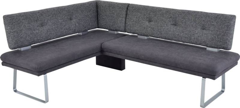 K+W Komfort & Wohnen Eckbank Giacomo II, Flachstahlkufe in edelstahlfarbig lackiert, Rücken und Sitz gesteppt K+W Komfort & Wohnen Eckbank Giacomo II, Flachstahlkufe in edelstahlfarbig lackiert, Rücken und Sitz gesteppt von K+W Komfort & Wohnen