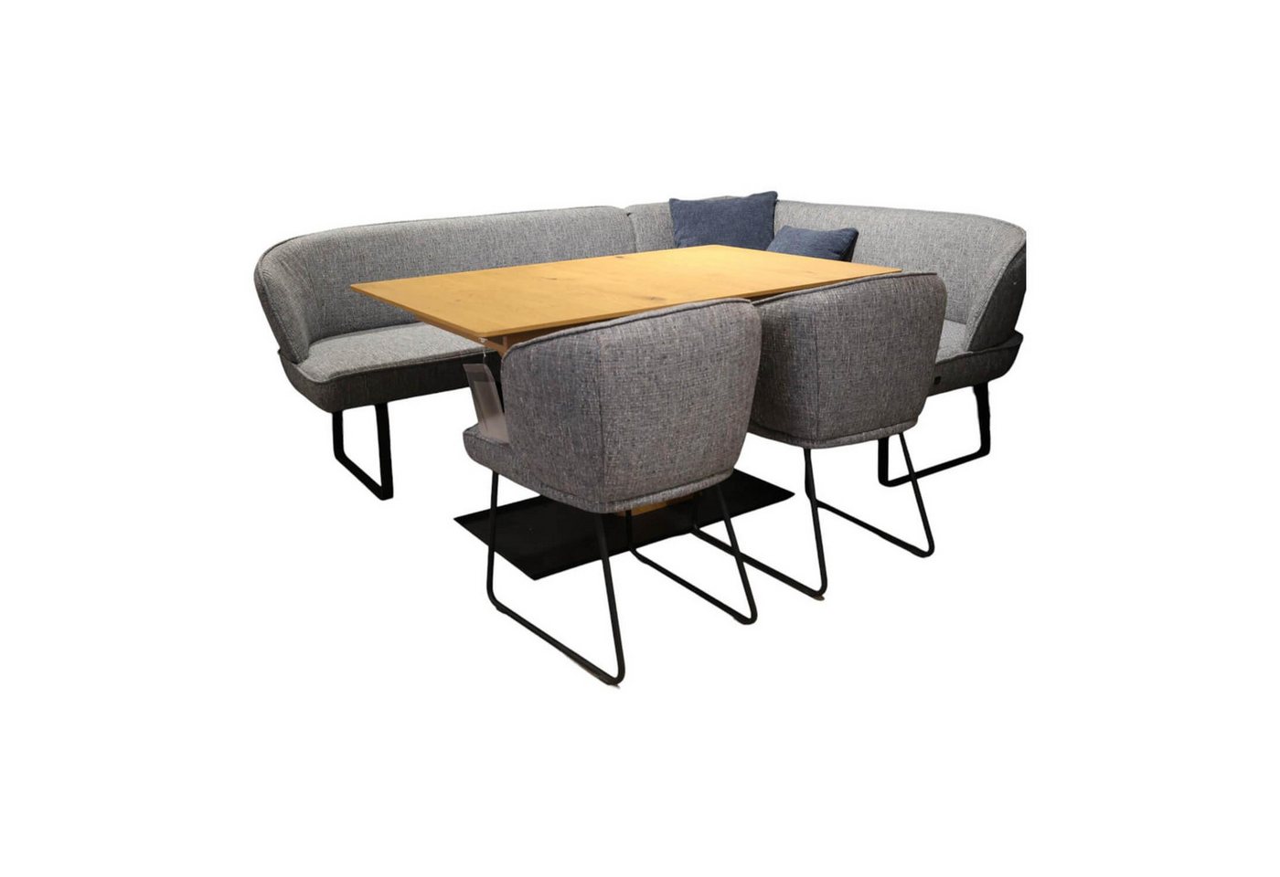 K+W Komfort & Wohnen Essgruppe Essgruppe 5503 Tischplatte Asteiche Bianco Furniert Stoff Niagara von K+W Komfort & Wohnen