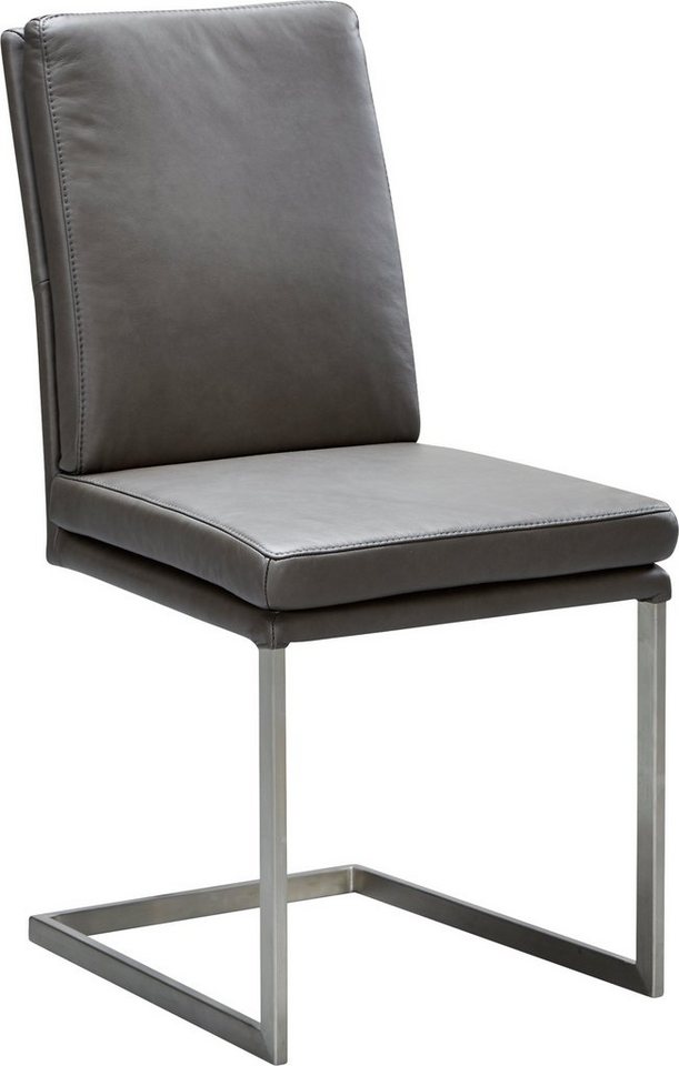 K+W Komfort & Wohnen Freischwinger, stabiles Hochkantrohr, Untergestell in Edelstahloptik oder schwarz von K+W Komfort & Wohnen