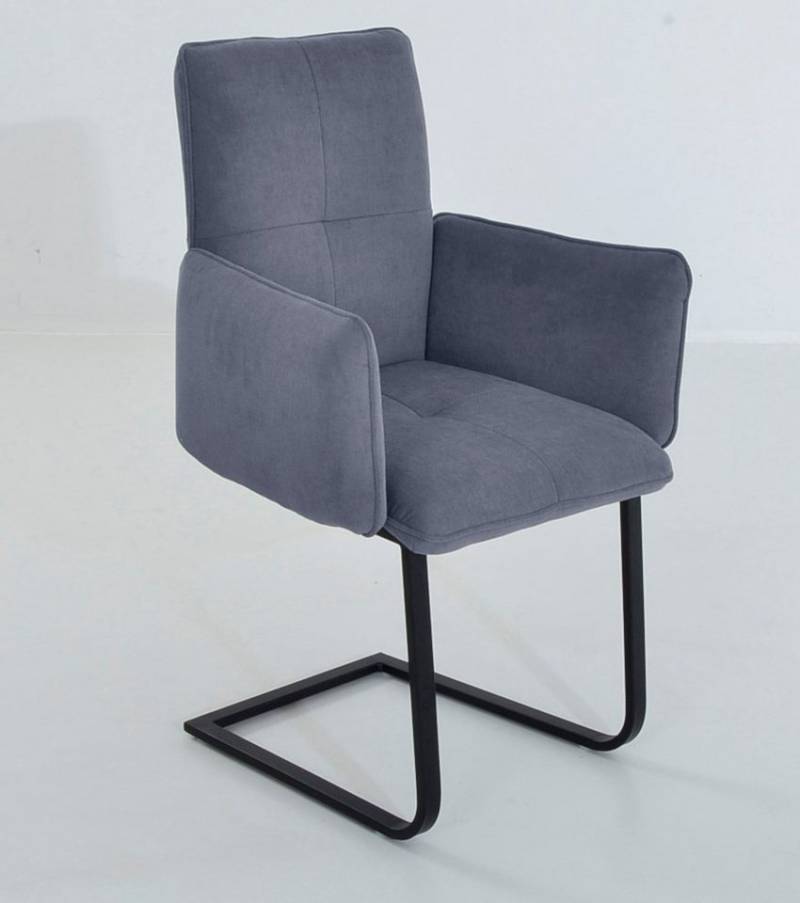 K+W Komfort & Wohnen Freischwinger 6502, Freischwinger mit Armlehnen, Flachstahlkufe in schwarz K+W Komfort & Wohnen Freischwinger 6502, Freischwinger mit Armlehnen, Flachstahlkufe in schwarz von K+W Komfort & Wohnen