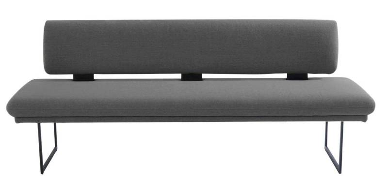 K+W Komfort & Wohnen Polsterbank Longbeach (1-St), mit Metallkufen in schwarz Struktur, in der Breite 204cm oder 224cm von K+W Komfort & Wohnen