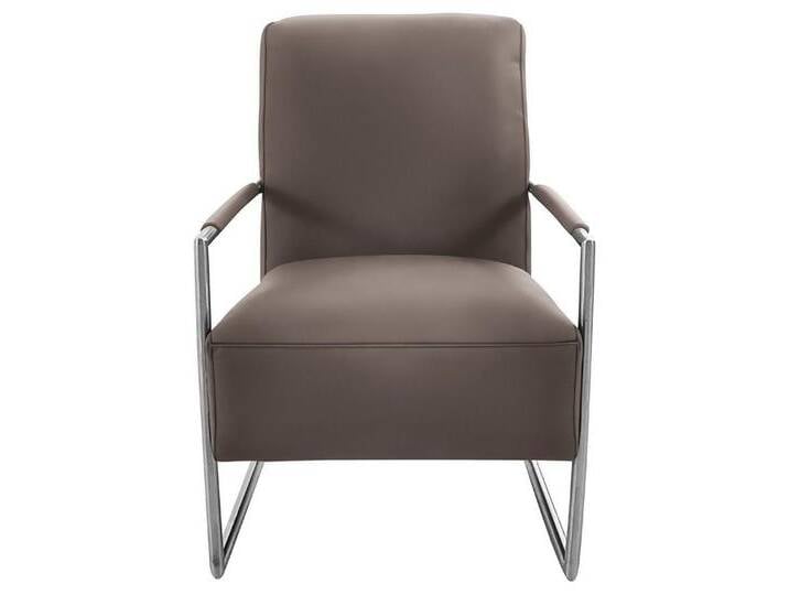 K+W Komfort & Wohnen Cocktailsessel, mit bezogenen Armlehnen, Gestell in Metall Edelstahloptik, braun, coffee K+W Komfort & Wohnen Cocktailsessel, mit bezogenen Armlehnen, Gestell in Metall Edelstahloptik, braun, coffee von K+W-Polstermöbel