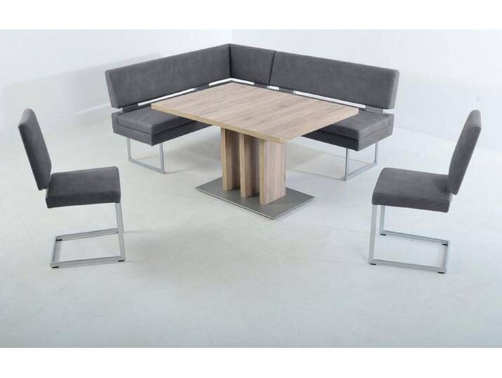 K+W Komfort & Wohnen Essgruppe, (4-tlg), langer Schenkel links oder rechts, 2 Freischwinger, 1 Funktionstisch, blau, ocean 54 von K+W-Polstermöbel