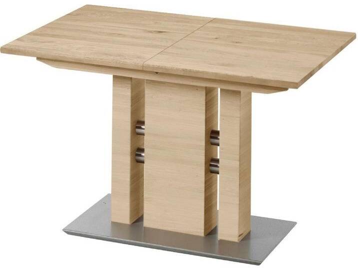 K+W Komfort & Wohnen Esstisch 5030, Funktionstisch mit Synchronauszug, Massivholz,2 Breiten wählbar, braun, Wildeiche bianco 434 K+W Komfort & Wohnen Esstisch 5030, Funktionstisch mit Synchronauszug, Massivholz,2 Breiten wählbar, braun, Wildeiche bianco 434 von K+W-Polstermöbel