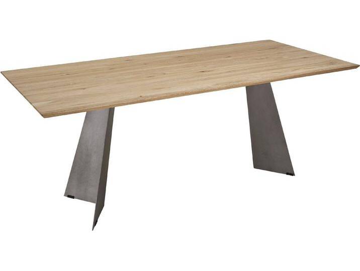 K+W Komfort & Wohnen Esstisch 5252, Wildeiche natur oder bianco, Untergestell in Metall, 3 Breiten wählbar, braun, Wildeiche bianco 434 K+W Komfort & Wohnen Esstisch 5252, Wildeiche natur oder bianco, Untergestell in Metall, 3 Breiten wählbar, braun, Wildeiche bianco 434 von K+W-Polstermöbel