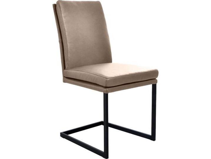 K+W Komfort & Wohnen Freischwinger, stabiles Hochkantrohr, Untergestell in Edelstahloptik oder schwarz, beige, sand 35 von K+W-Polstermöbel