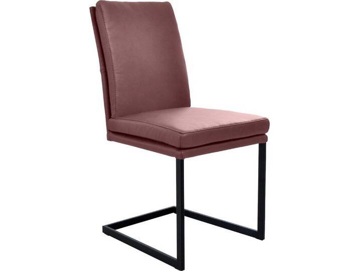K+W Komfort & Wohnen Freischwinger, stabiles Hochkantrohr, Untergestell in Edelstahloptik oder schwarz, rot, cabernet 15 von K+W-Polstermöbel