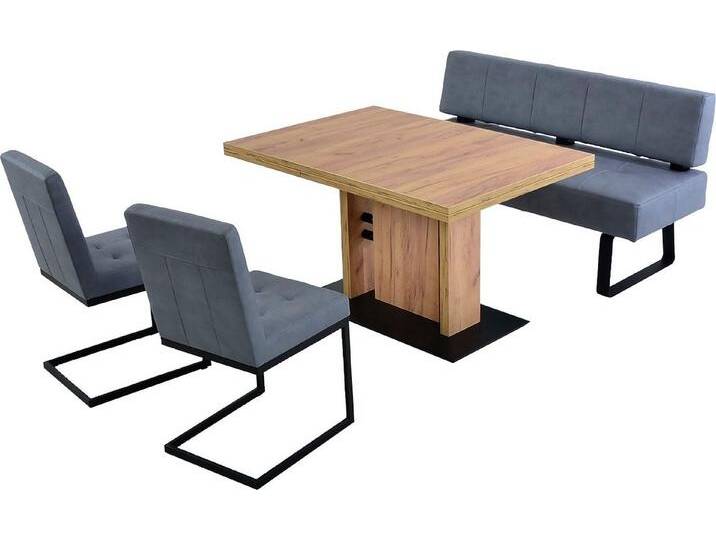 K+W Komfort & Wohnen Polsterbank Spider II, Sitzsteppung, bequem durch Sandwichbauweise, Metallkufe in schwarz, blau, ocean 52 K+W Komfort & Wohnen Polsterbank Spider II, Sitzsteppung, bequem durch Sandwichbauweise, Metallkufe in schwarz, blau, ocean 52 von K+W-Polstermöbel