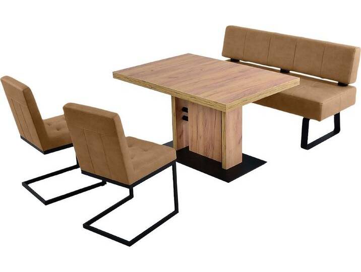 K+W Komfort & Wohnen Polsterbank Spider II, Sitzsteppung, bequem durch Sandwichbauweise, Metallkufe in schwarz, braun, cognac 71 K+W Komfort & Wohnen Polsterbank Spider II, Sitzsteppung, bequem durch Sandwichbauweise, Metallkufe in schwarz, braun, cognac 71 von K+W-Polstermöbel