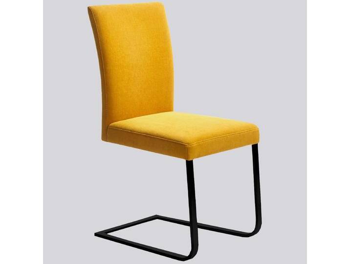 K+W Silaxx Esszimmerstuhl 6192 Game 2A mit schwarzem Freischwingergestell in gelb auch in einer Vielzahl an wählbaren Bezügen in Stoff oder Leder K+W Silaxx Esszimmerstuhl 6192 Game 2A mit schwarzem Freischwingergestell in gelb auch in einer Vielzahl an wählbaren Bezügen in Stoff oder Leder von K+W-Polstermöbel