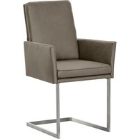 K+W Komfort & Wohnen Armlehnstuhl () stabiles Hochkantrohr, Untergestell in Edelstahloptik oder schwarz von K+w Komfort & Wohnen