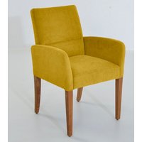 K+W Komfort & Wohnen Armlehnstuhl "GOBY" () 4-Fuß-Armlehnenstuhl mit Füßen in Wildeiche geölt, mit Polsterung von K+w Komfort & Wohnen