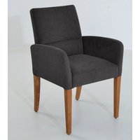 K+W Komfort & Wohnen Armlehnstuhl "GOBY" () 4-Fuß-Armlehnenstuhl mit Füßen in Wildeiche geölt, mit Polsterung von K+w Komfort & Wohnen