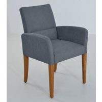 K+W Komfort & Wohnen Armlehnstuhl "GOBY" () 4-Fuß-Armlehnenstuhl mit Füßen in Wildeiche geölt, mit Polsterung von K+w Komfort & Wohnen