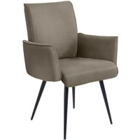 K+W Komfort & Wohnen Armlehnstuhl "Giacomo I" () 1 Stk.4- Fuß-Armlehnenstuhl mit umlaufenden 4mm Keder am Rücken und Sitz von K+w Komfort & Wohnen