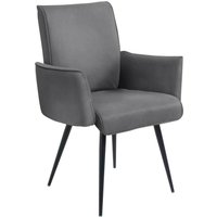 K+W Komfort & Wohnen Armlehnstuhl "Giacomo I" () 1 Stk.4- Fuß-Armlehnenstuhl mit umlaufenden 4mm Keder am Rücken und Sitz von K+w Komfort & Wohnen