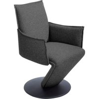 K+W Komfort & Wohnen Drehstuhl "Drive", Flachgewebe 775, Sessel mit federnder Sitzschale, Drehteller in Metall schwarz Struktur von K+w Komfort & Wohnen