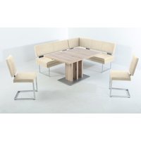 K+W Komfort & Wohnen Essgruppe 4 Stk. tlg. langer Schenkel links oder rechts, 2 Freischwinger, 1 Funktionstisch von K+w Komfort & Wohnen