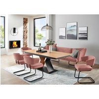 K+W Komfort & Wohnen Essgruppe "Mikkado Tube", (6 tlg.), 4 Freischwinger und einem Funktionesstisch von K+w Komfort & Wohnen