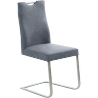 K+W Komfort & Wohnen Freischwinger "6194" () mit praktischem Griff oben am Rücken, Gestell aus Edelstahl von K+w Komfort & Wohnen