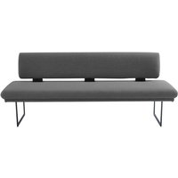 K+W Komfort & Wohnen Polsterbank "Longbeach", (1 St.), mit Metallkufen in schwarz Struktur, in der Breite 204cm oder 224cm von K+w Komfort & Wohnen
