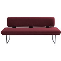 K+W Komfort & Wohnen Polsterbank "Longbeach", (1 St.), mit Metallkufen in schwarz Struktur, in der Breite 204cm oder 224cm von K+w Komfort & Wohnen