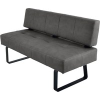 K+W Komfort & Wohnen Polsterbank "Spider II", Sitzsteppung, bequem durch Sandwichbauweise, Metallkufe in schwarz von K+w Komfort & Wohnen