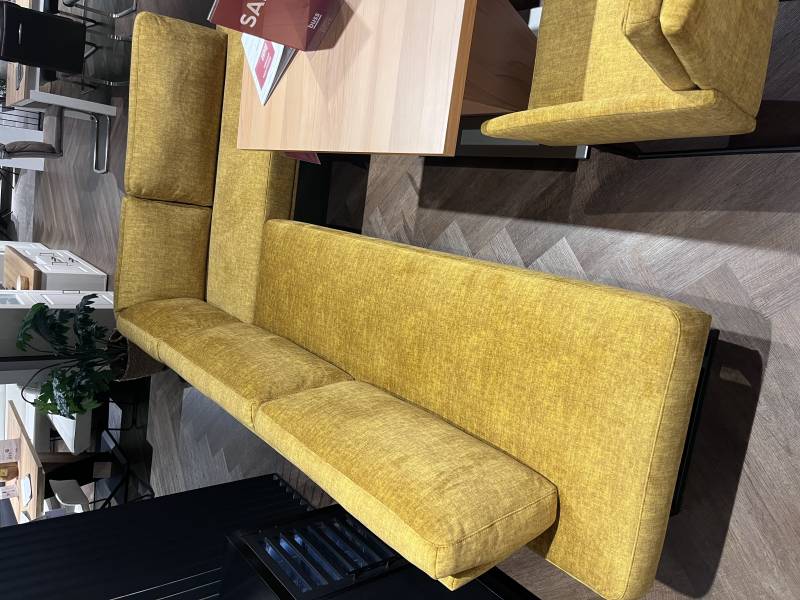 K + W Eckbankgruppe 4-tlg. GAVELLO in Stoff 0660-40 yellow von K + W