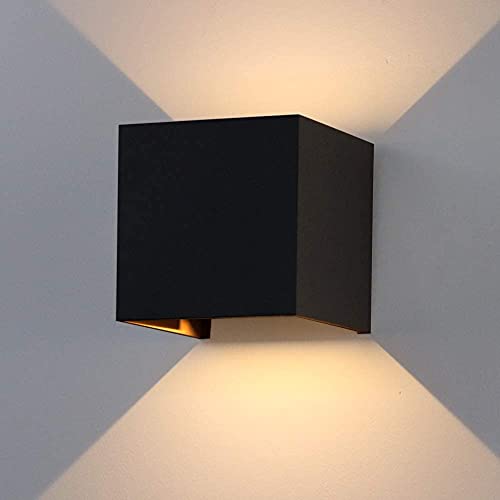 K-Bright 12W Wandleuchte Warmweiß Led Innen Außen Badezimmer Wandstrahler/Wandlampe/Wandbeleuchtung für Schlafzimmer, Wohnzimmer,IP65,Schwarz K-Bright 12W Wandleuchte Warmweiß Led Innen Außen Badezimmer Wandstrahler/Wandlampe/Wandbeleuchtung für Schlafzimmer, Wohnzimmer,IP65,Schwarz von K-Bright