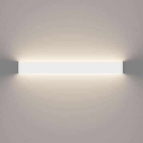 K-Bright LED Badlampe Wandleuchten Innen, 30W, IP44, 83cm Mordern Wandlampe LED Wandbeleuchtung für Wohnzimmer Schlafzimmer Treppenhaus Flur Naturweiß 4000K,Weiß von K-Bright