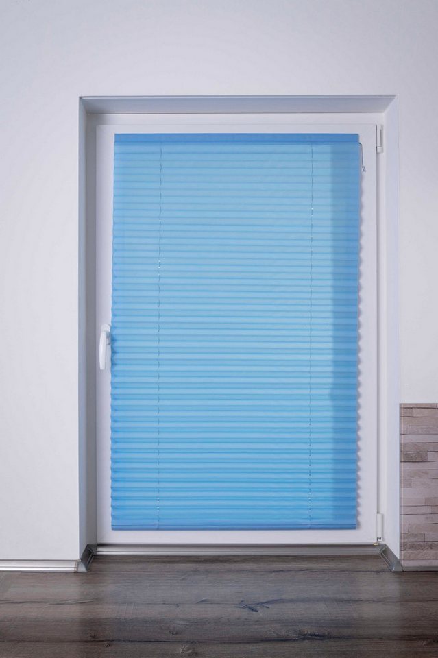 K-HOME Plissee COMO, Lichtschutz, freihängend, Klettband von K-HOME