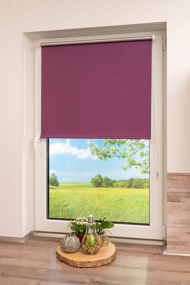 Seitenzugrollo Thermo Klemmfix-Rollo, K-HOME, verdunkelnd, ohne Bohren, Klemmfix, 1 Stück von K-HOME
