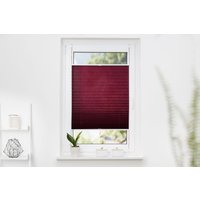 K-HOME Plissee "Klemmfix Pisa" Lichtschutz ohne Bohren verspannt Crushed-Optik von K-Home