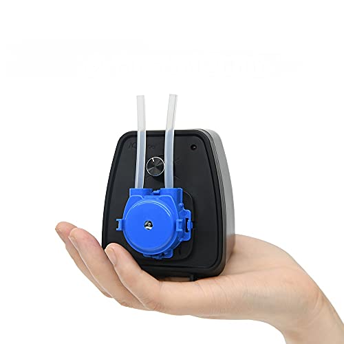 Kamoer KCP-X Mini-Peristaltikpumpe 24V mit kontrollierbarer niedriger Durchflussmenge 19-65ml/min Dosierpumpe mit einstellbarer Geschwindigkeit für Aquariumlabor mit Netzadapter Silikonschlauch von K KAMOER
