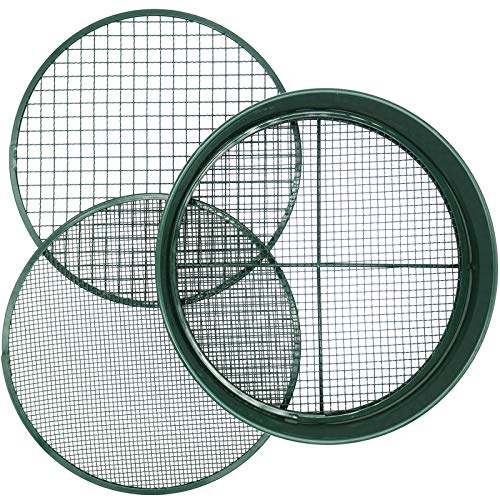 KOOLPUG Gartensieb, 3-in-1 Erdsieb mit austauschbaren Maschengrößen 3/6/12 mm, Kompostsieb, Bodensieb, Feines Gartensieb für Erde, Steinen und Kompost, Gartenwerkzeuge KOOLPUG Gartensieb, 3-in-1 Erdsieb mit austauschbaren Maschengrößen 3/6/12 mm, Kompostsieb, Bodensieb, Feines Gartensieb für Erde, Steinen und Kompost, Gartenwerkzeuge von K KOOLPUG