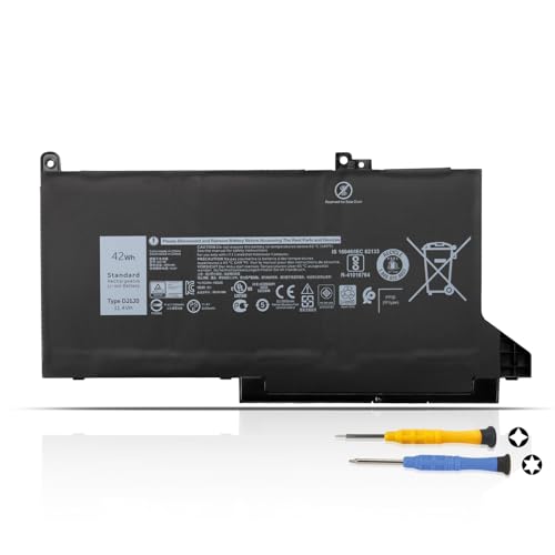 K KYUER 42Wh DJ1J0 0G74G Laptop Akku für Dell Latitude 12 7280 7290 13 7380 7390 14 7480 7490 7300 7400 5300 5310 2-in-1 E7280 E7290 E7380 E7390 E7480 E7490 E5300 E5310 E7300 E7400 3KF82 8JYHH 9W9MX von K KYUER
