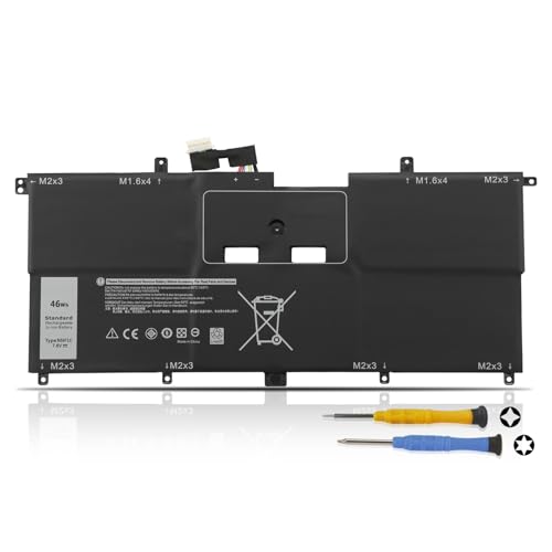 K KYUER NNF1C HMPFH Laptop Akku Replacement für Dell XPS 13 9365 2-IN-1 2017 P71G P71G001 XPS 13-9365-D1605TS XPS 13-9365-D1805TS 13-9365-D2805TS 13-9365-D3605TS 13-9365-D3805TS NP0V3 0NNF1C 46WH von K KYUER