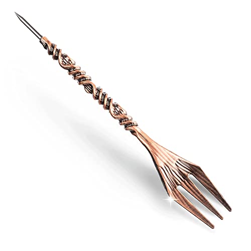 K King’z® Shisha Gabel + Lochstecher RoseGold 2 in 1 Set - Stilvolle Tabak Gabel aus hochwertigem Messing - Mit diesem Shisha Besteck portionieren Sie Ihren Lieblingstabak mühelos | incl. gratis eBook von K King'z